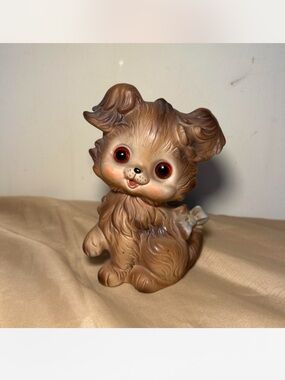 Vintage ceramic puppy figurine